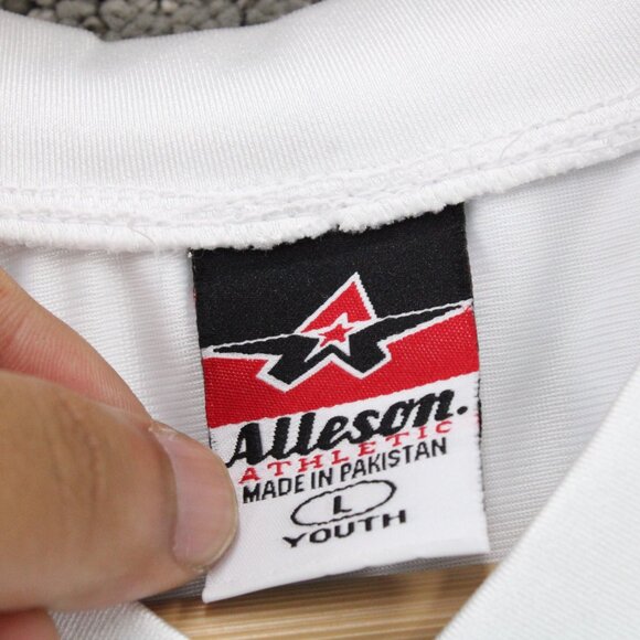 Vintage Alleson Athletic Football Falcons Jersey Kids Youth Large Johnson #14 - Picture 5 of 8